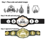 Classic Wrestling Championship Belt - Image 2